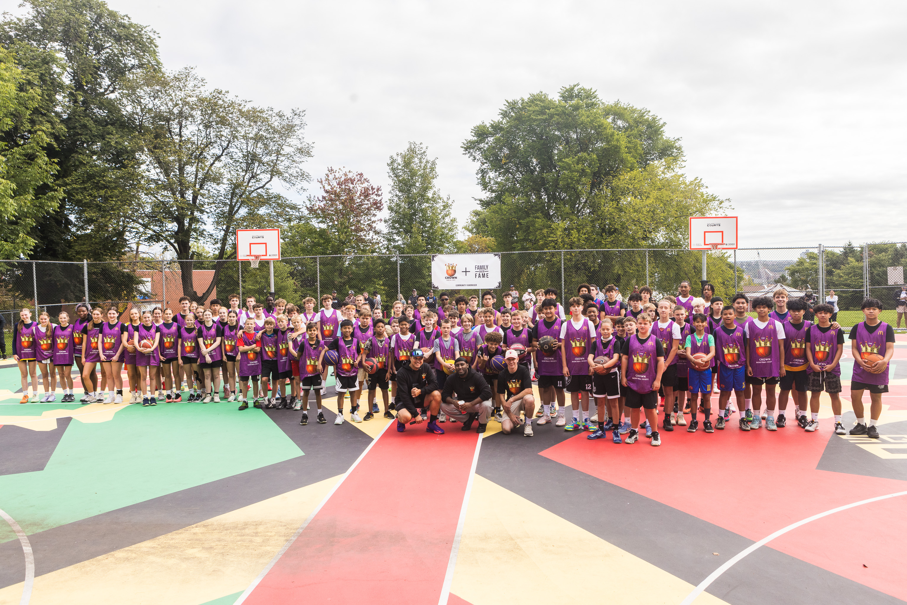 Season 8 team photo — all participants on court