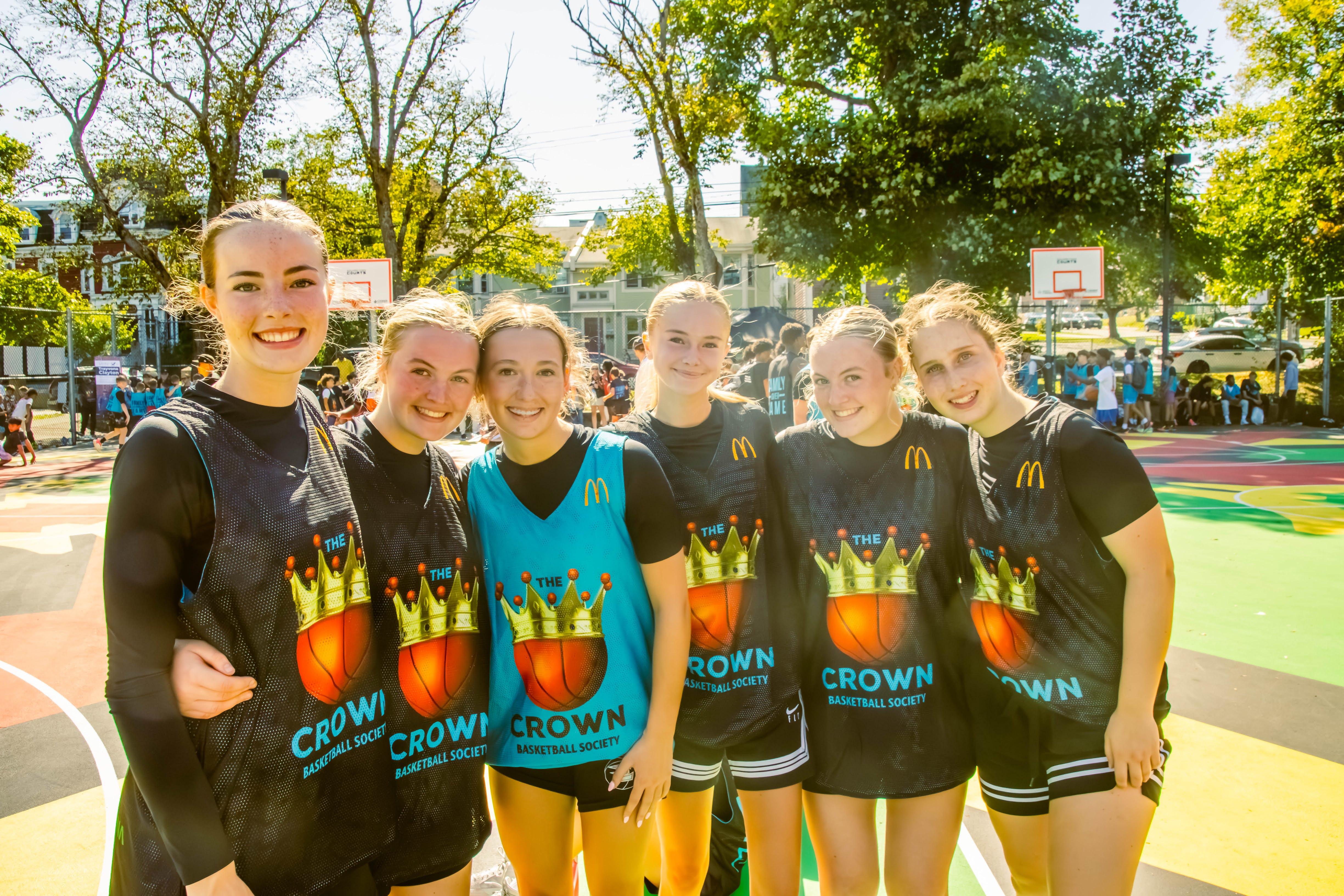 Crown players representing on court