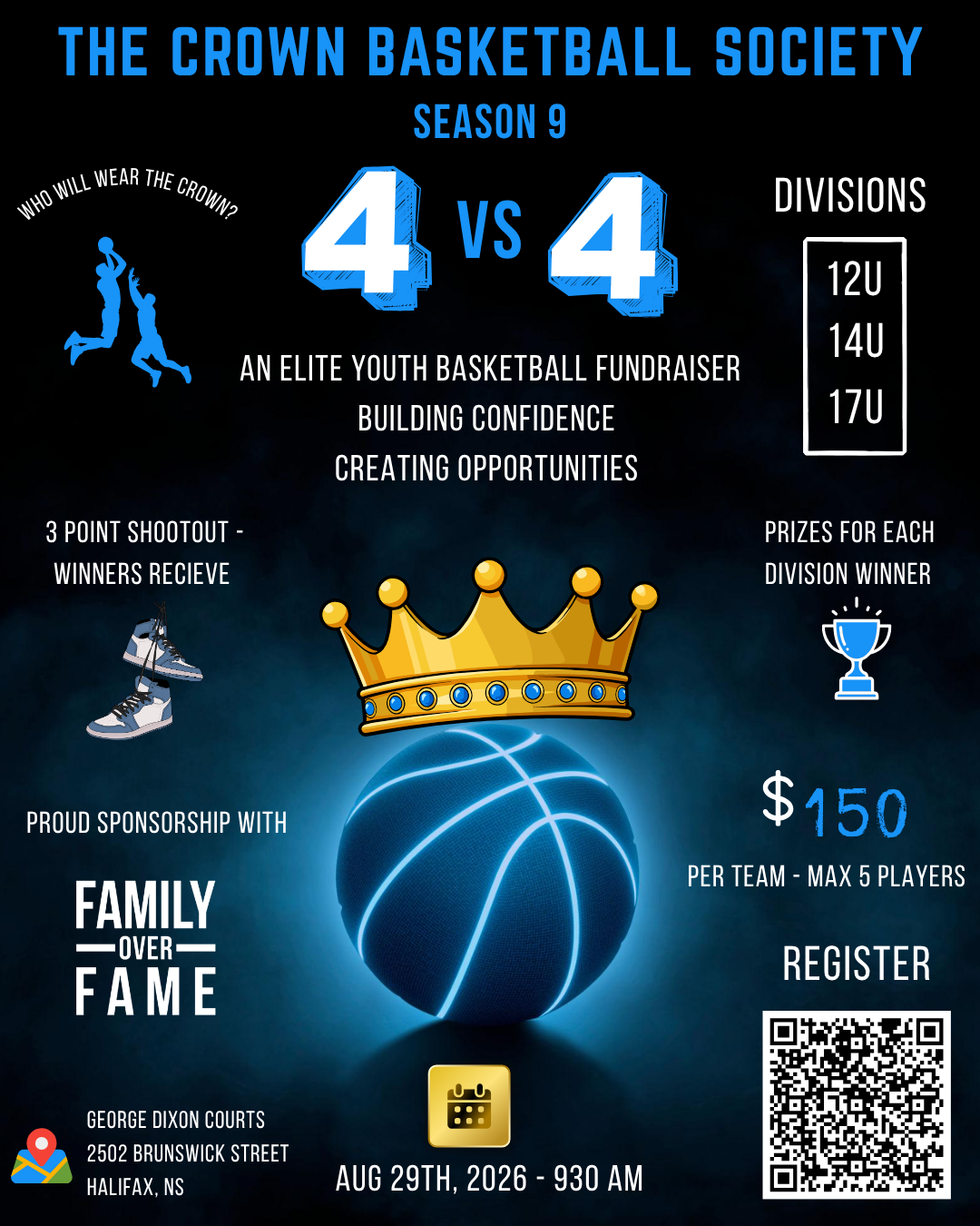 The Crown Basketball Society Season 9 — August 29, 2026